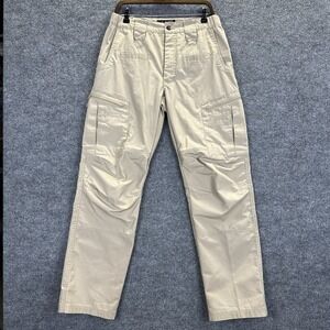 LAPG Pants Men's 32x34 Khaki/Beige Tactical Utility Pockets Rip-Stop Cargo